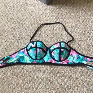 Tropical bikini top